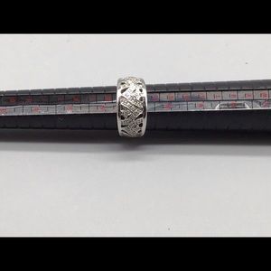 Sterling silver cubic zirconia ring